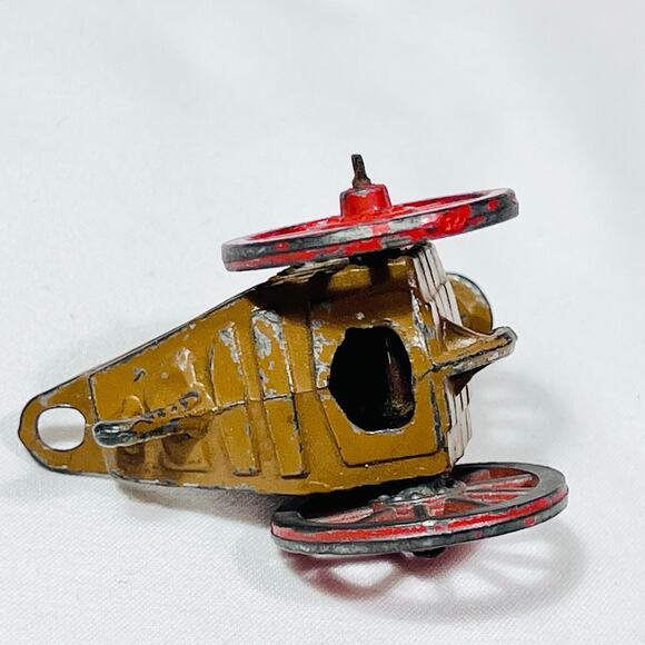 Vintage Barclay Manoil Ammo Supply Cart Wagon with Soldier MV-071 Red Wheels - Picture 5 of 14